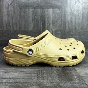 Crocs Classic Clog Women 11 Wheat Tan Slip On Water Friendly Comfort NEW